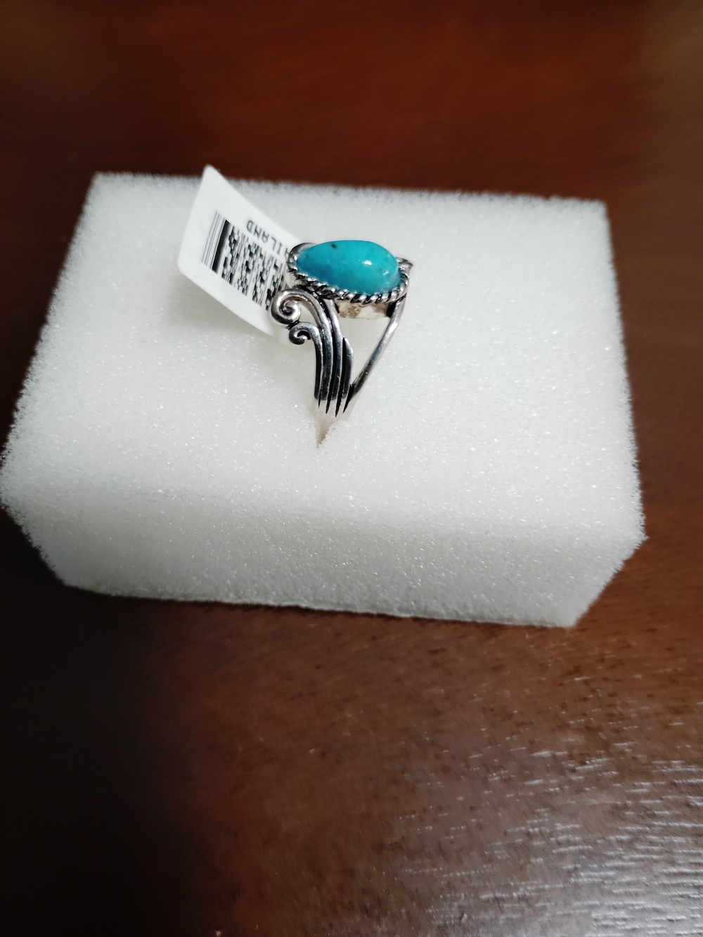Turquoise Stone Silver Ring - Women's Jewelry